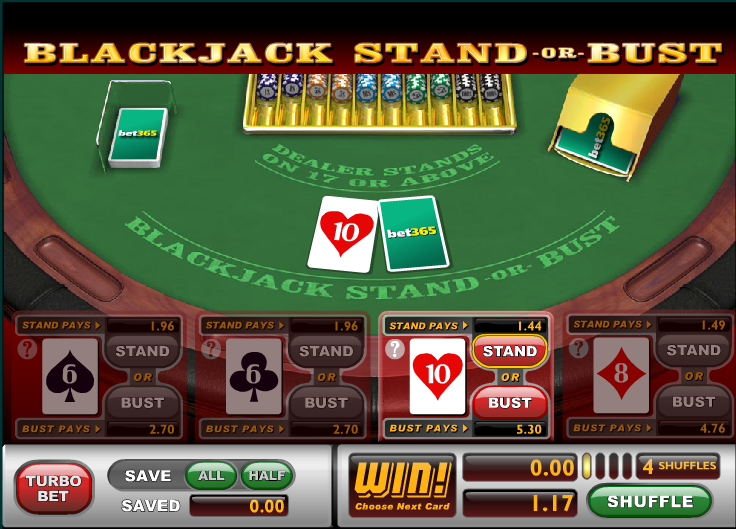 BlackJack Stand or Bust Guia Casino Online